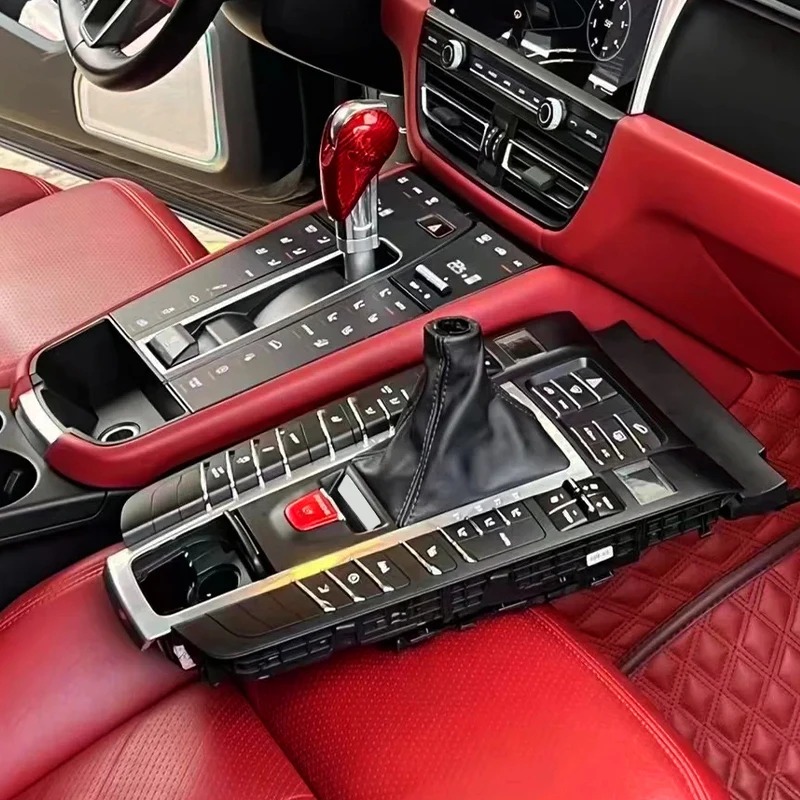 2014-2022 Car Upgrade 2023 LCD Shift Button Central Control Panel New Touch Mirror Saddle Panel for Macan